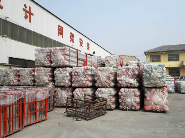 盘锦网架成品待发