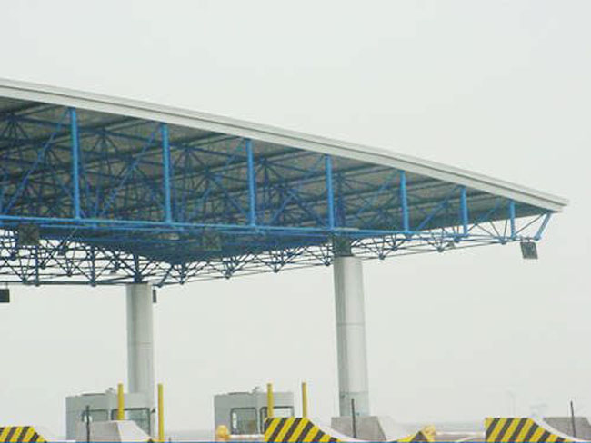盘锦收费站网架工程