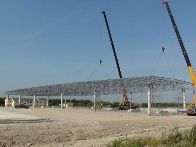 盘锦收费站网架工程